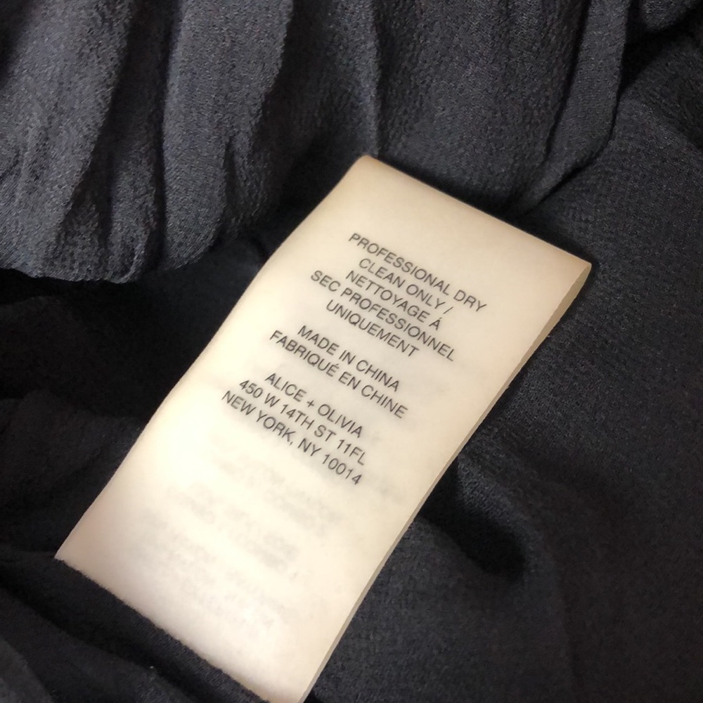 Alice + Olivia By Stacey Bendet Silk Black maxi dress Size 6 - Picture 16 of 16